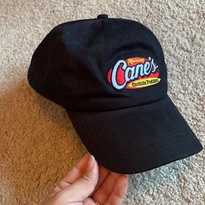 Raising canes black hat Velcro